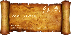 Cseri Vivien névjegykártya