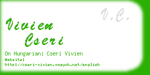 vivien cseri business card